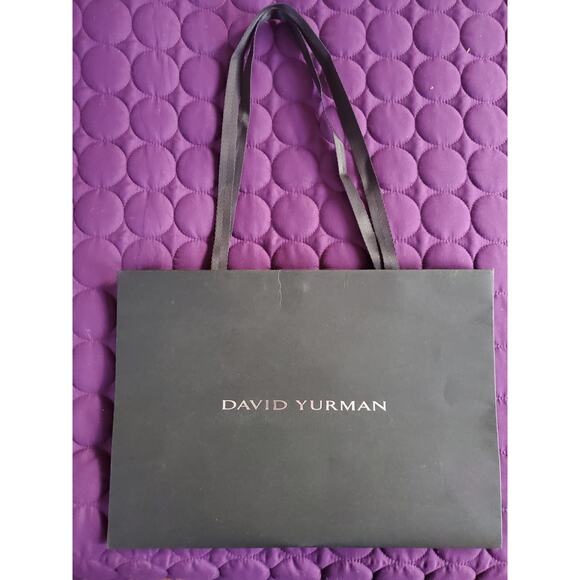 David Yurman  13" x 4" x 4” Black XL Paper Gift Shopping Bag  ONE - Picture 1 of 3